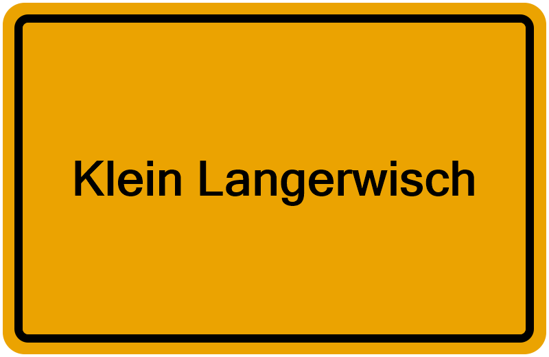 Handelsregister Klein Langerwisch